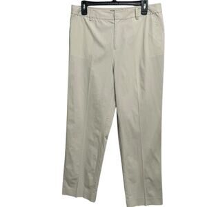 LAUREN RALPH LAUREN Stone Cotton Stretch Lightweight Chino Pants Women’s Size 10